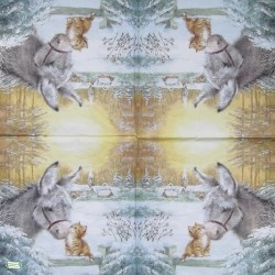 1serviette papier L' Ane-51