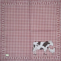 1serviette Animaux Ferme -66