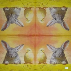 1 serviette Animaux Ferme -67