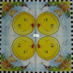 1 serviette Animaux Ferme-72