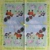 1 serviette Animaux Ferme -84