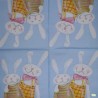 1serviette papier Lapins-88