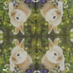 1serviette papier Le Lapin-110