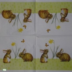 1serviette papier Lapins-114