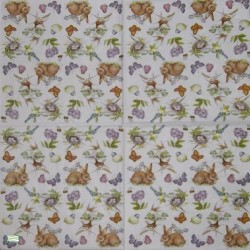 1serviette papier Lapins-128