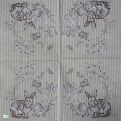 1serviette papier Le Lapin-3