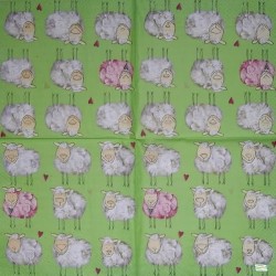 1serviette papier Moutons-4