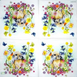 1serviette papier Le Lapin-16