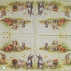 1serviette papier Lapins-17