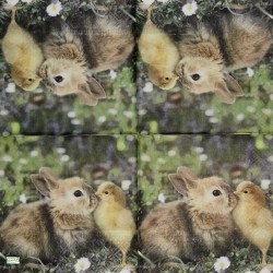 1 serviette Animaux Ferme-23