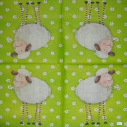 1serviette papier Mouton-33