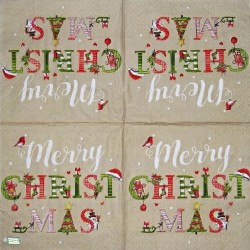 1 serviette papier Noêl - 17