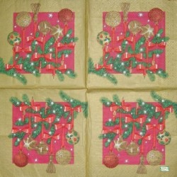 1 serviette papier Noêl - 28