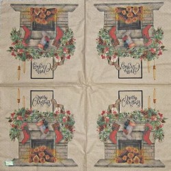 1 serviette papier Noêl - 52