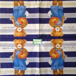 1 serviette papier Ourson -9