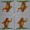 1 serviette papier Ourson -12