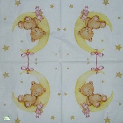 1 serviette papier Ourson -39