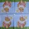 1 serviette papier Ourson -44