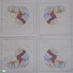 1 serviette papier Ourson -48