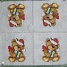 1serviette Ourson de Noêl-8