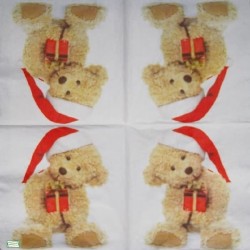1serviette Ourson de Noêl-15
