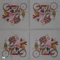 1serviette Ourson de Noêl-39