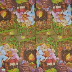 Noël,Ambiance Noël,hiver,neige,découpage,serviettage,sapin,Ambiance Magique et Féérique,fêtes,serviettes papier