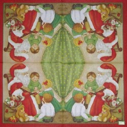 Noël,Ambiance Noël,hiver,neige,découpage,serviettage,sapin,Ambiance Magique et Féérique,fêtes,serviettes papier