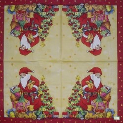 Noël,Ambiance Noël,hiver,neige,découpage,serviettage,sapin,Ambiance Magique et Féérique,fêtes,serviettes papier