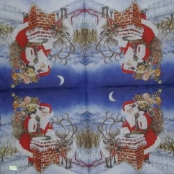 Noël,Ambiance Noël,hiver,neige,découpage,serviettage,sapin,Ambiance Magique et Féérique,fêtes,serviettes papier