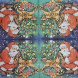 Noël,Ambiance Noël,hiver,neige,découpage,serviettage,sapin,Ambiance Magique et Féérique,fêtes,serviettes papier