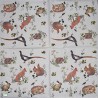 1 serviette Animaux bois -33