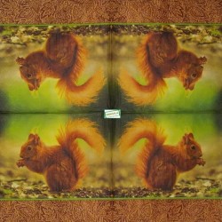 1 serviette L' écureuil -64