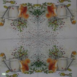 1 serviette L' écureuil -68