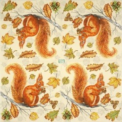 1 serviette L' écureuil -74