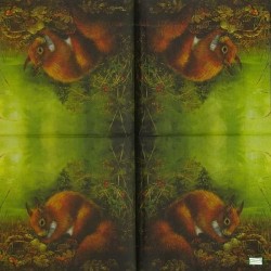 1 serviette L' écureuil -91