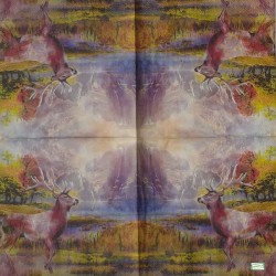 1 serviette Le Cerf -92