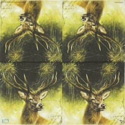 1 serviette Le Cerf -95