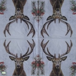 1 serviette Le Cerf -100