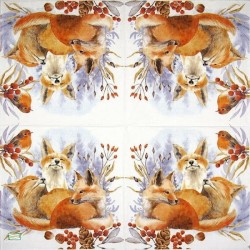 1 serviette Les Renards -111