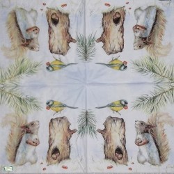 1 serviette L' écureuil -119