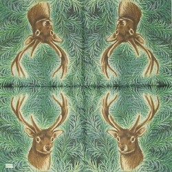 2 serviettes Le Cerf -137