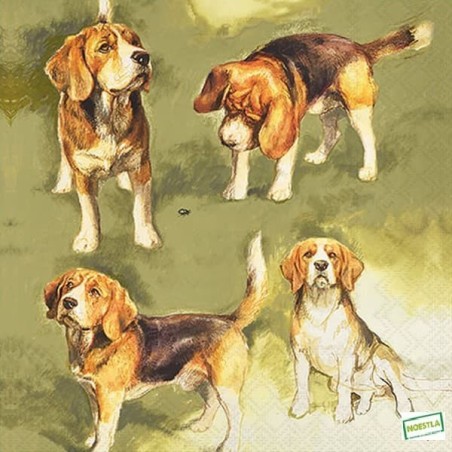 1serviette papier Chiens-36