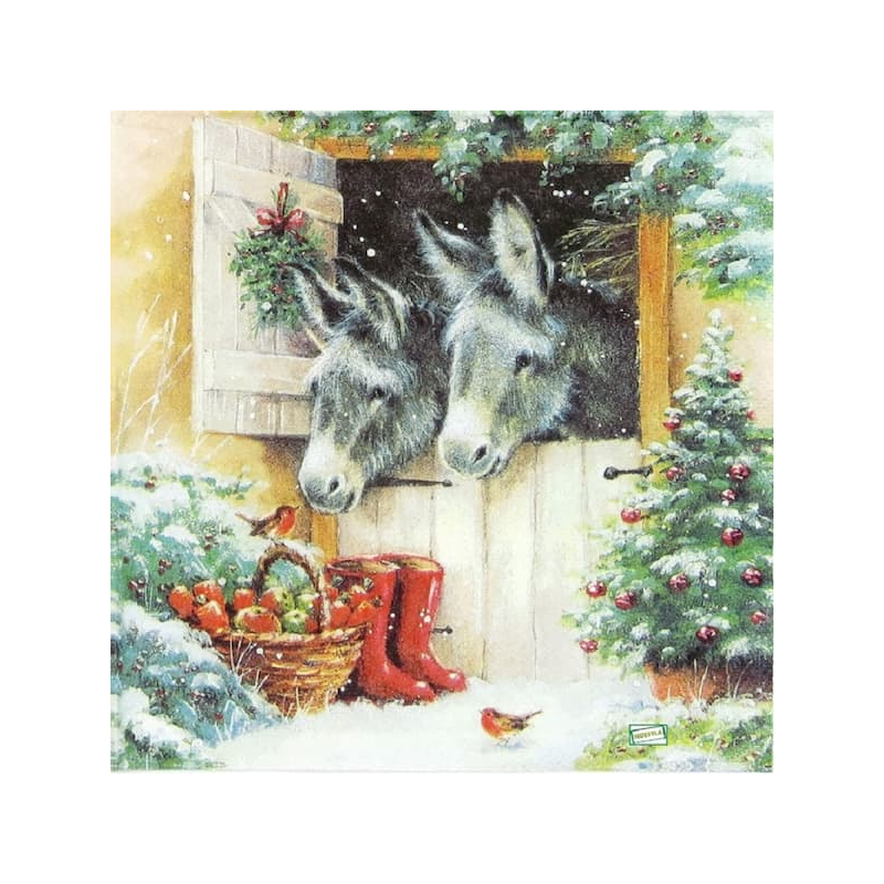 1serviette papier Les Anes-86