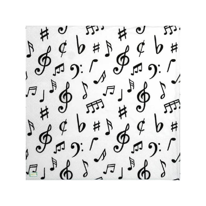1serviette papier Musique-2