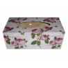 Boite mouchoirs Roses serviettage