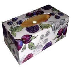 Boite mouchoirs Fruits serviettage