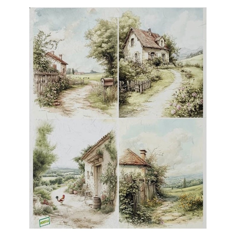 1 papier riz Paysage -R1416L
