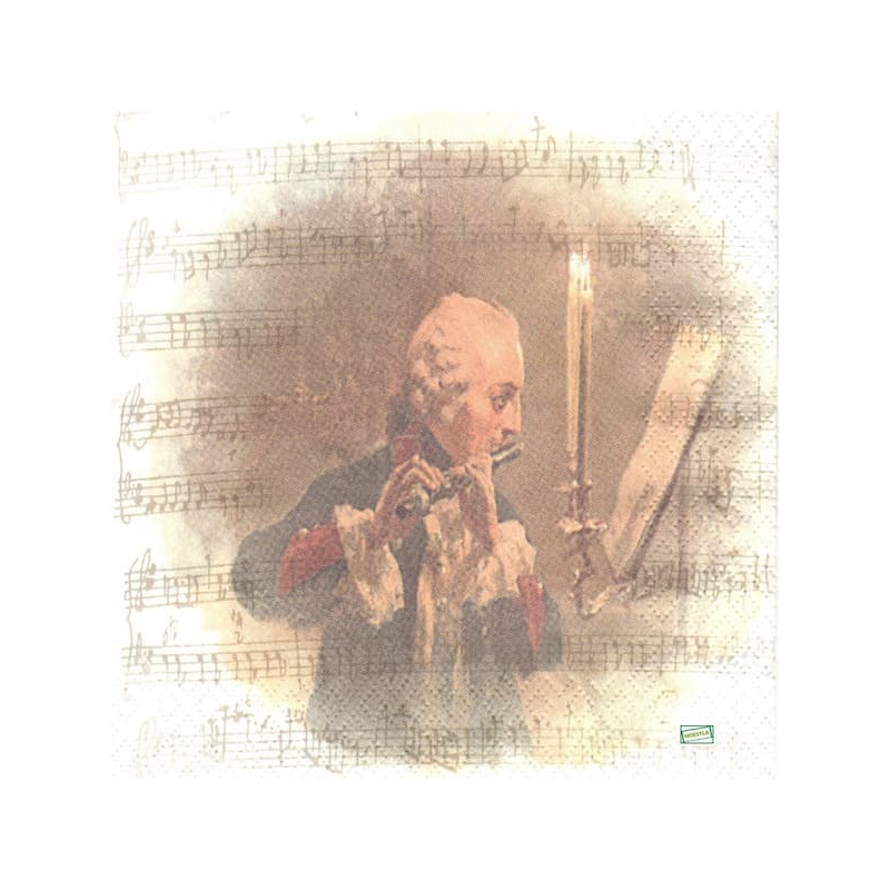 1 serviette papier Musique -4