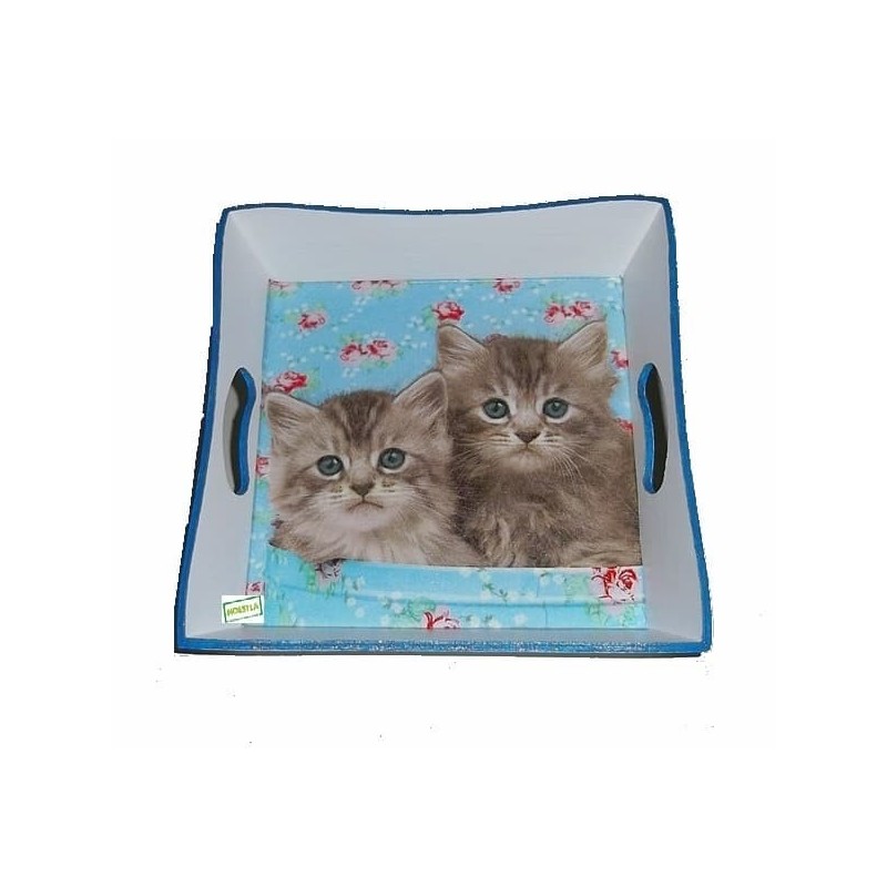 Plateau bois Châtons serviettage